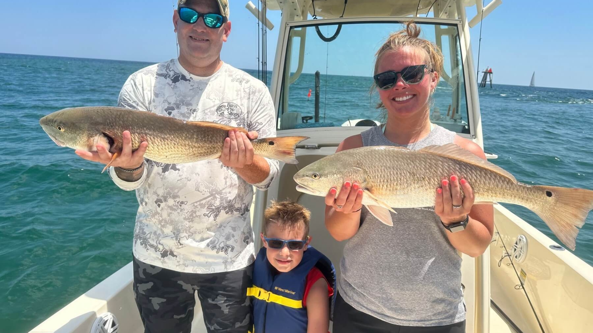Photo of family fishing.