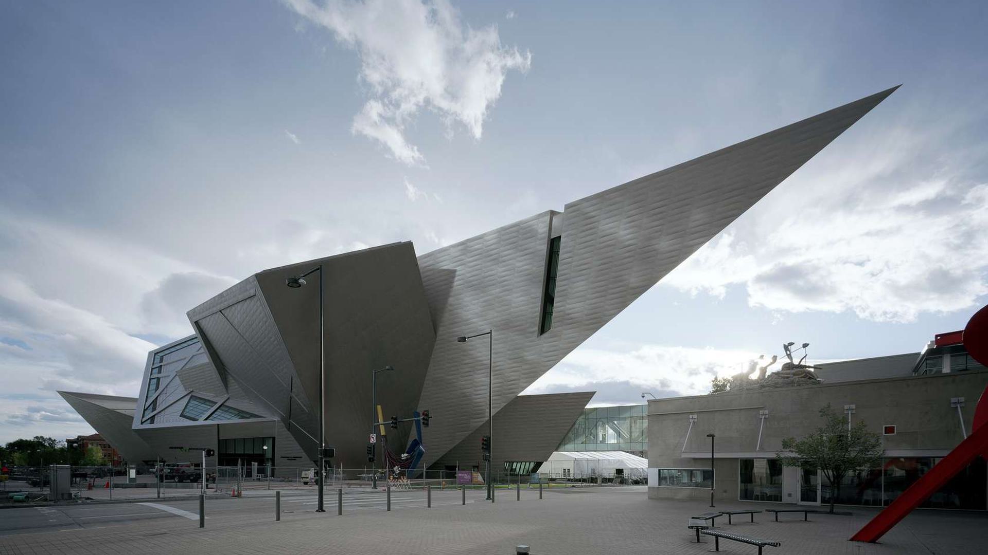 a sharp architecture building