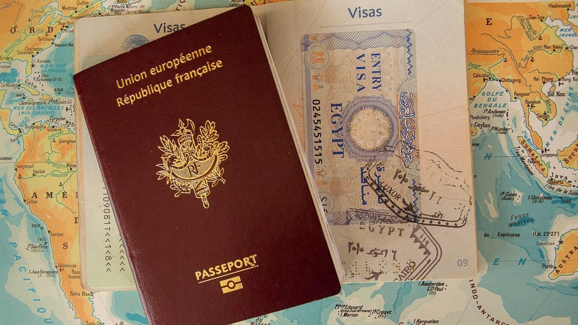 Photo of entry visa for Egypt.