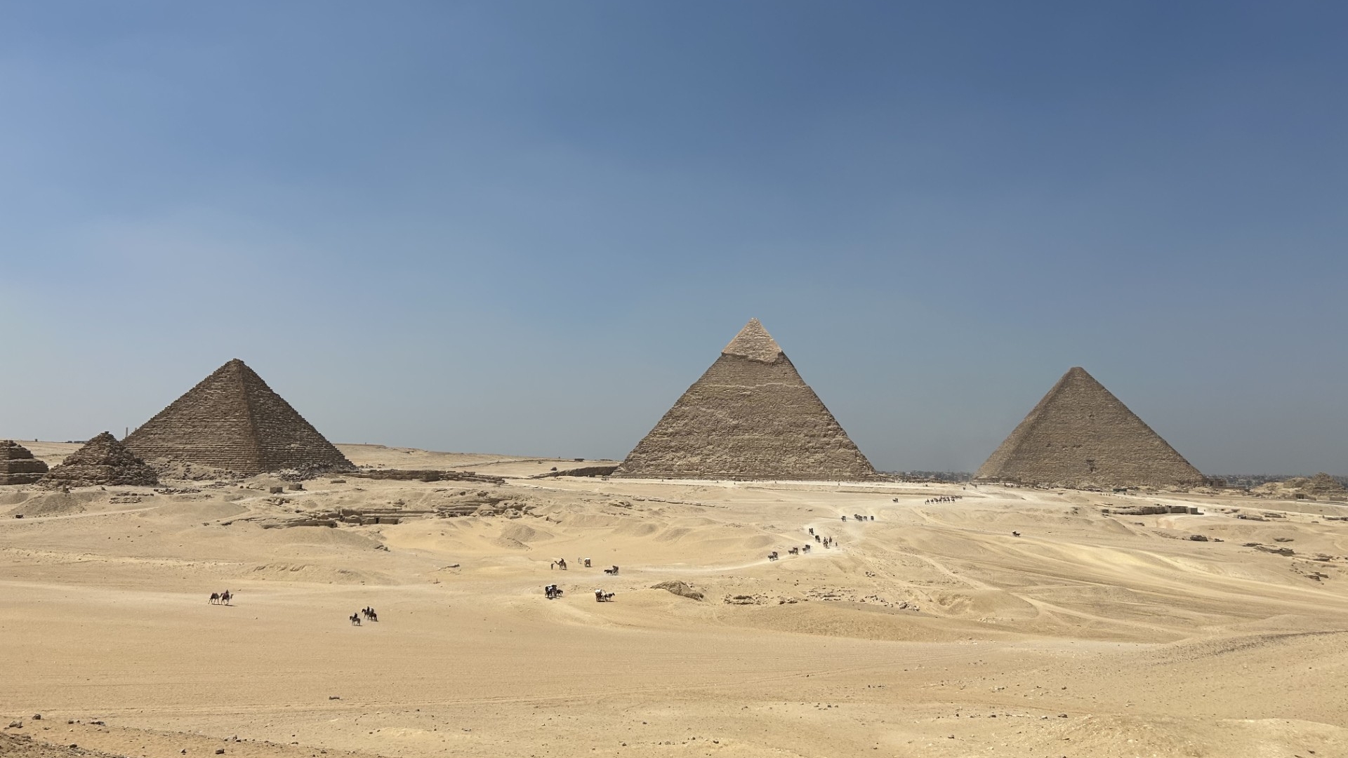Photo of Giza Pyramids.
