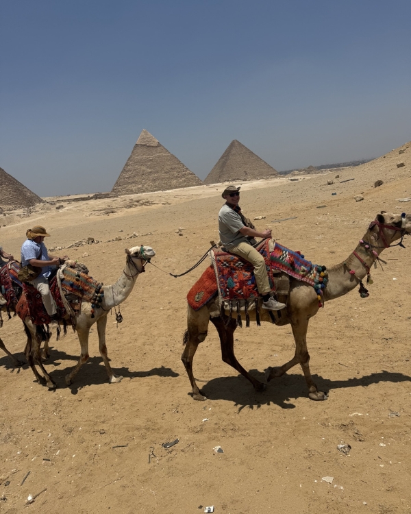 Scuba Jay on a Camel.