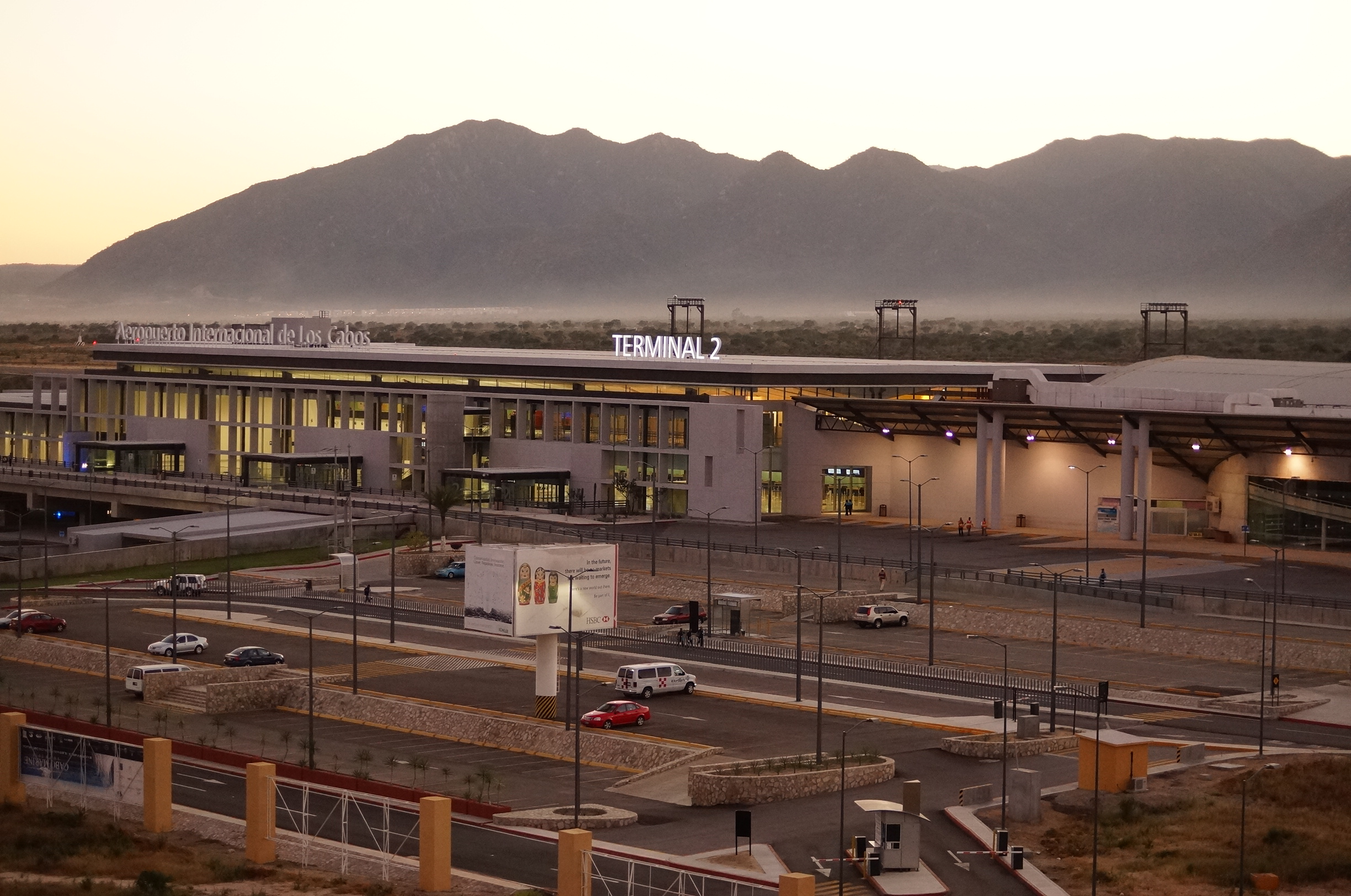 outside picture of a terminal  of an airport
